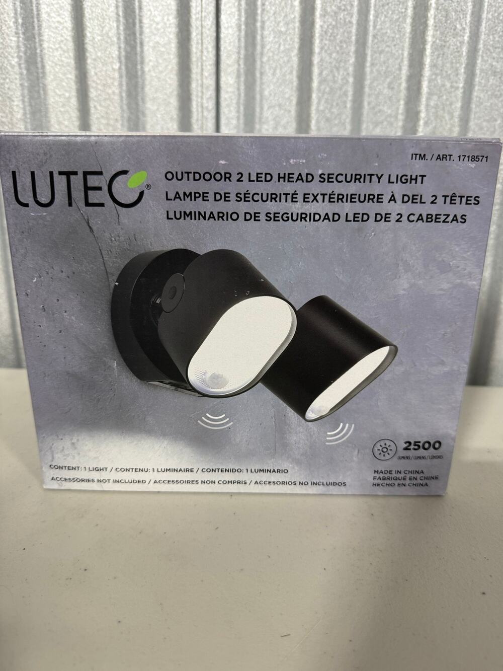 Lutec Outdoor 2 LED Head Security Light 2500 Lumens